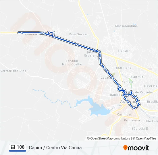 108 Bus Line Map