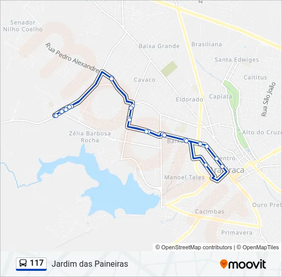 117 Bus Line Map