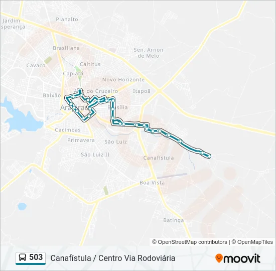 503 Bus Line Map