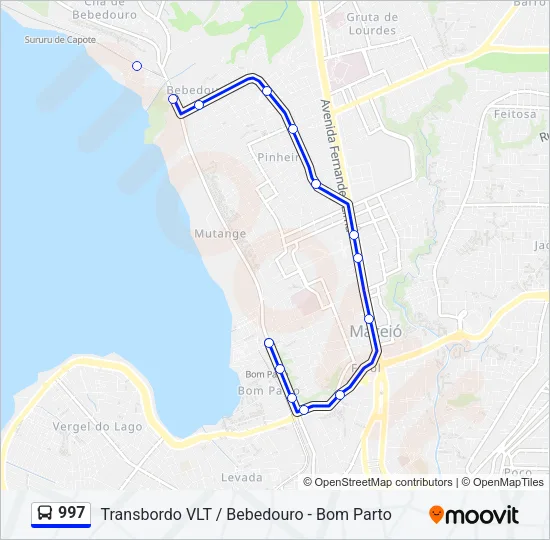 997 Bus Line Map