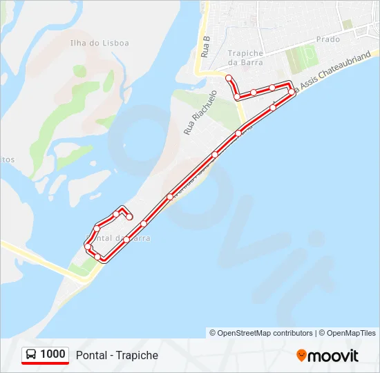 1000 Bus Line Map