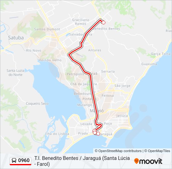 0960 Bus Line Map