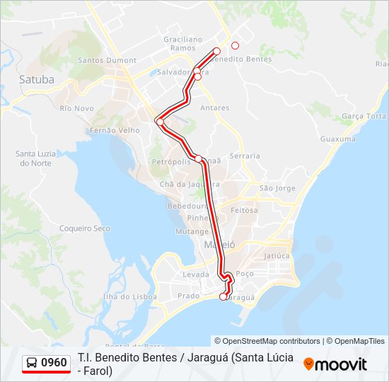 0960 Bus Line Map