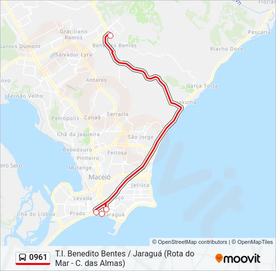 0961 Bus Line Map