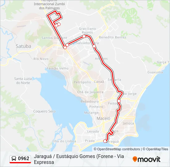 0962 Bus Line Map