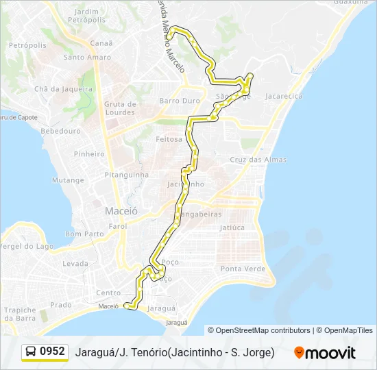 0952 Bus Line Map