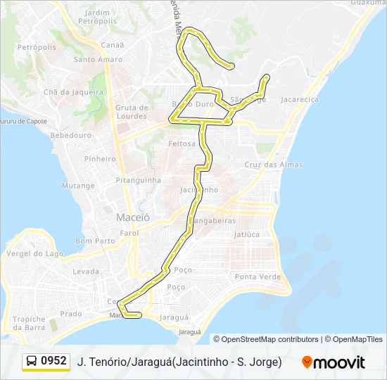 0952 Bus Line Map