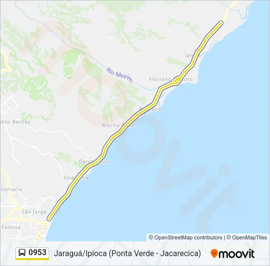 0953 Bus Line Map