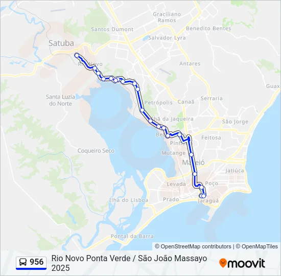 956 Bus Line Map