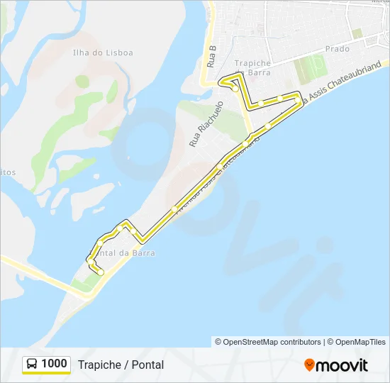 1000 Bus Line Map