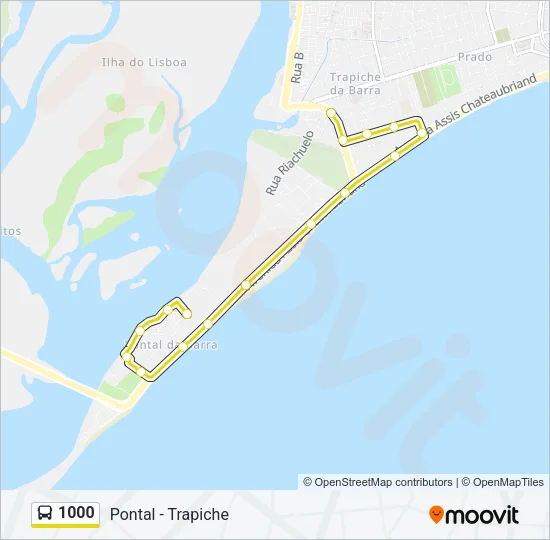 1000 Bus Line Map