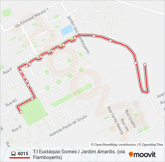 4015 Bus Line Map