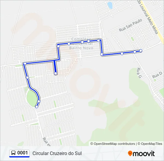0001 Bus Line Map