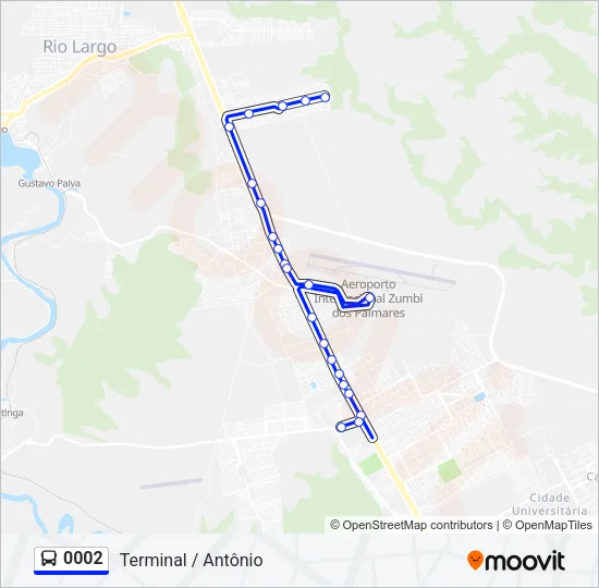 0002 Bus Line Map