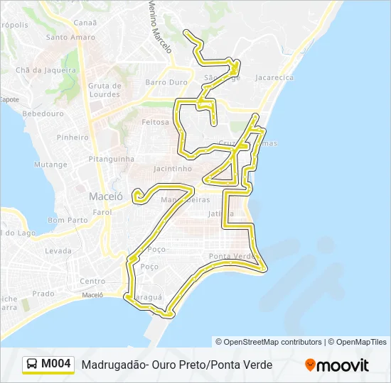 M004 Bus Line Map