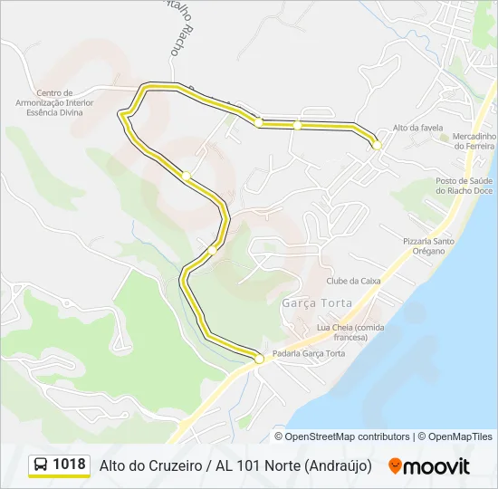 1018 Bus Line Map