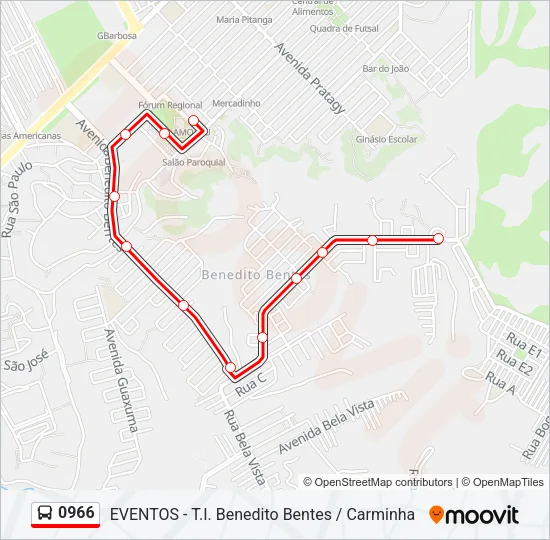0966 Bus Line Map