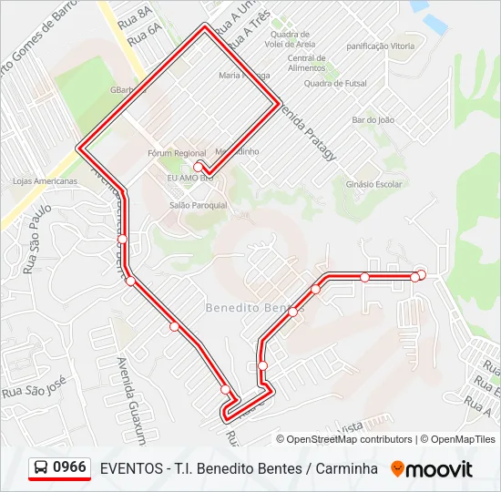 0966 Bus Line Map