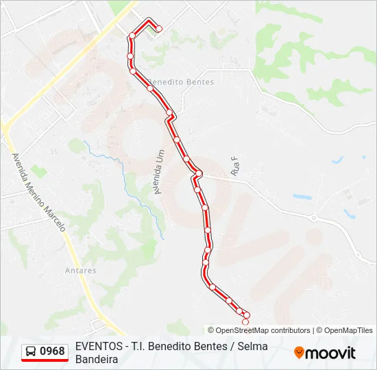 0968 Bus Line Map