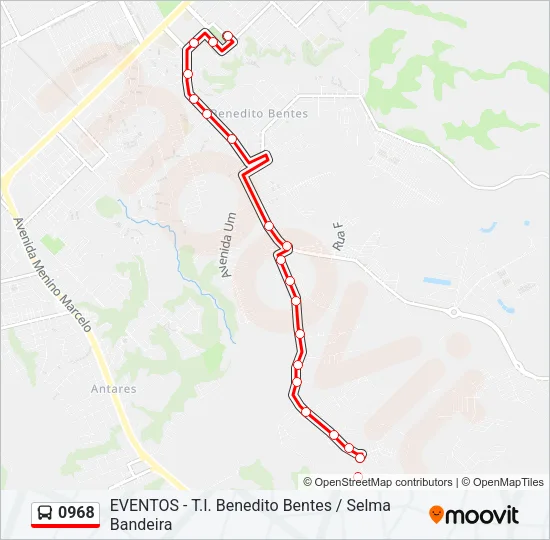 0968 Bus Line Map