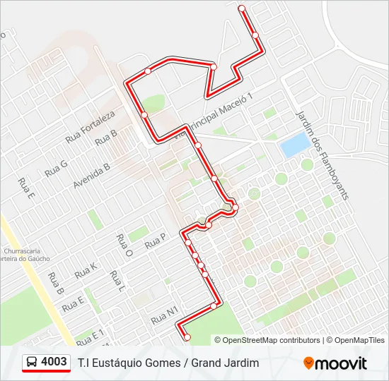 4003 Bus Line Map