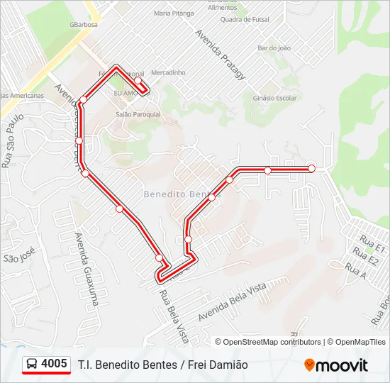 4005 Bus Line Map