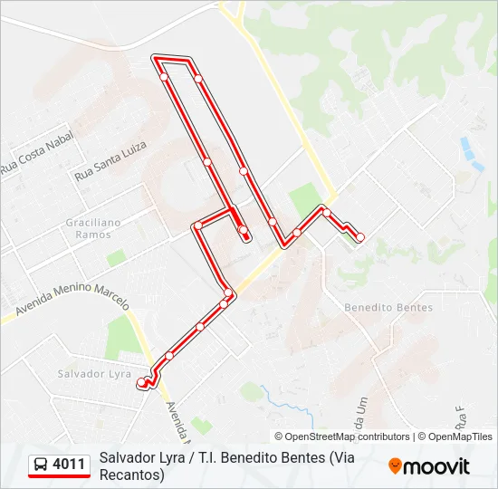 4011 Bus Line Map