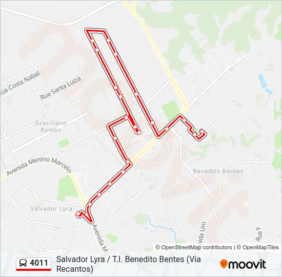 4011 Bus Line Map