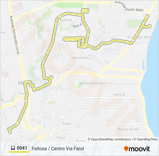 0041 Bus Line Map