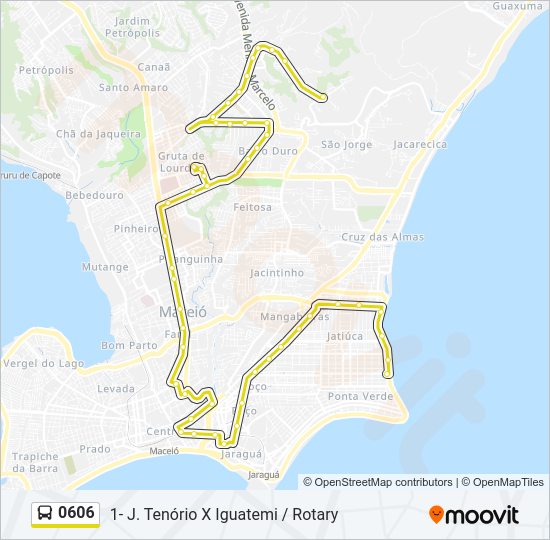 Mapa de 0606 de autobús