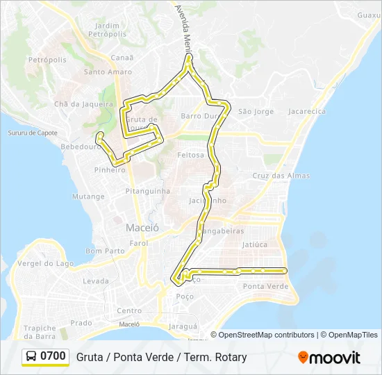 0700 Bus Line Map
