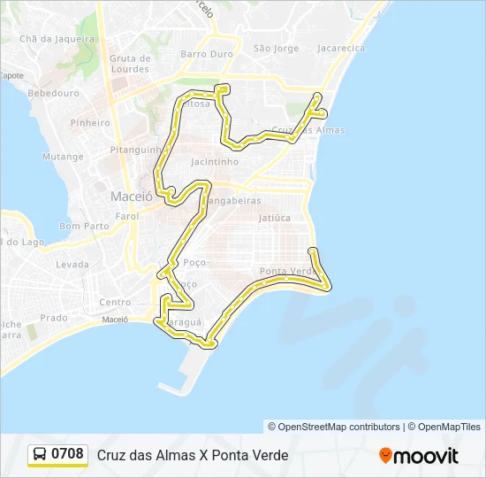 0708 Bus Line Map