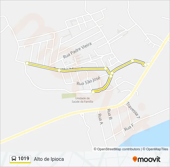 1019 Bus Line Map