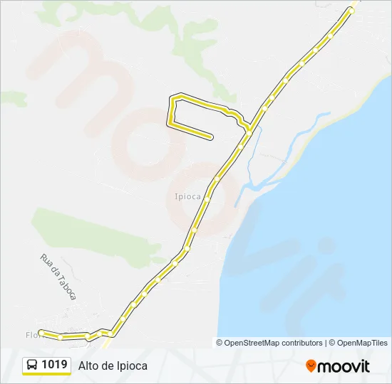 1019 Bus Line Map