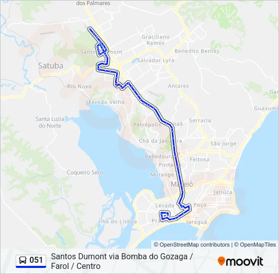 051 Bus Line Map