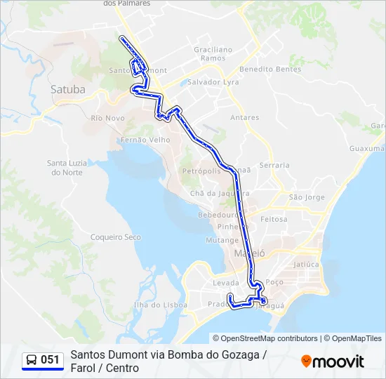 051 Bus Line Map