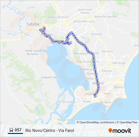 057 Bus Line Map