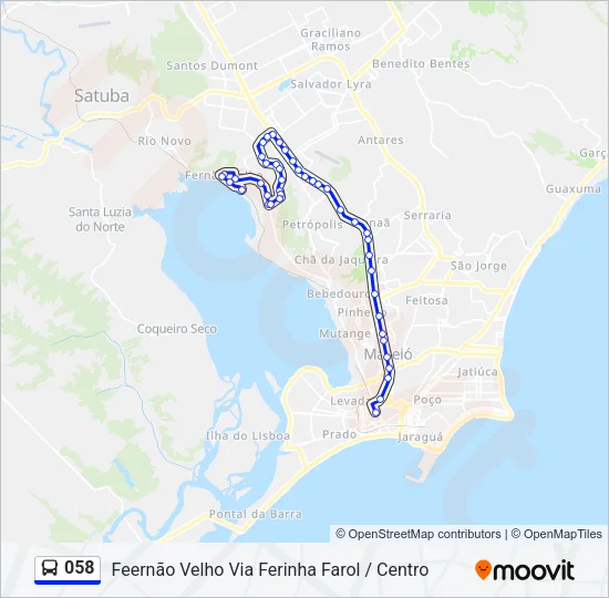 058 Bus Line Map