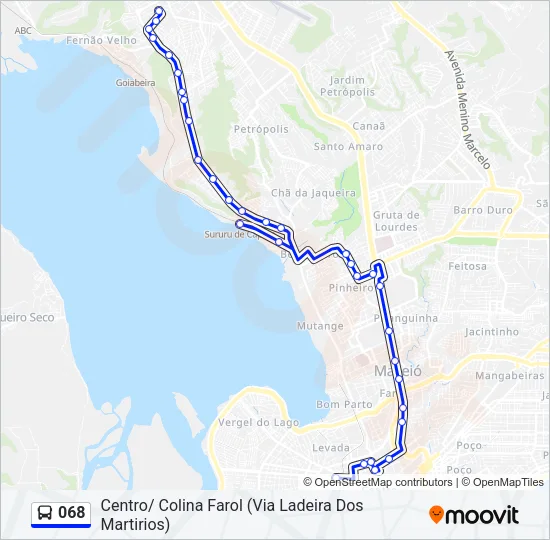 068 Bus Line Map
