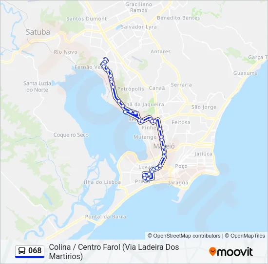 068 Bus Line Map