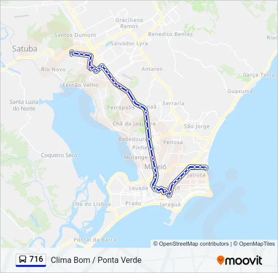 716 Bus Line Map