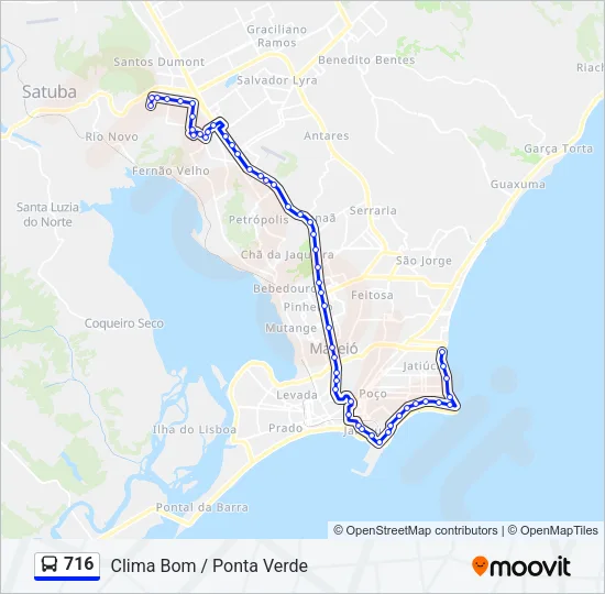 716 Bus Line Map