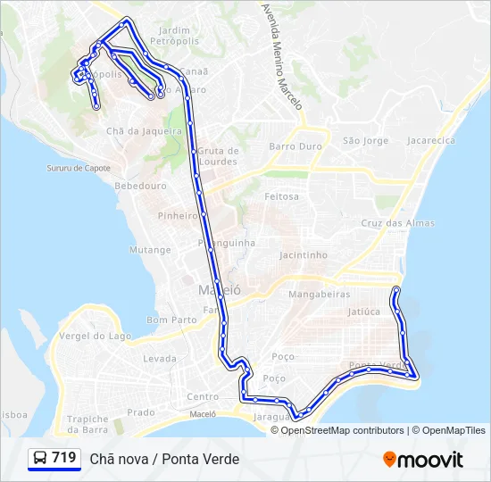 719 Bus Line Map