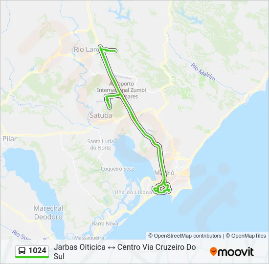 1024 Bus Line Map