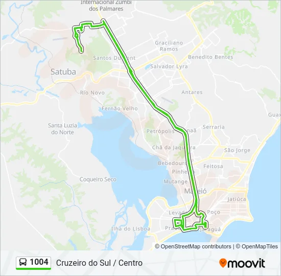 1004 Bus Line Map