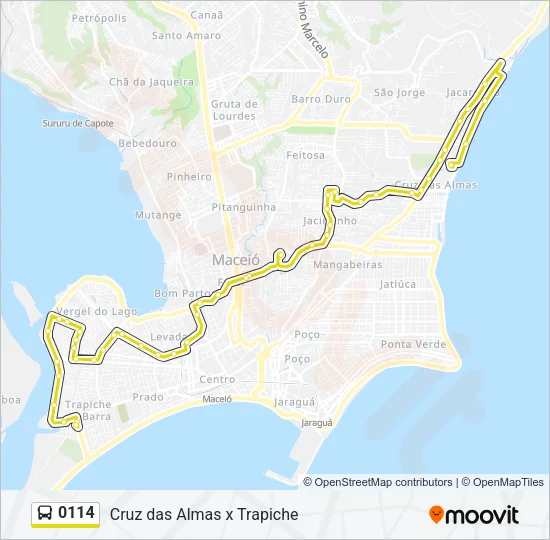 0114 Bus Line Map