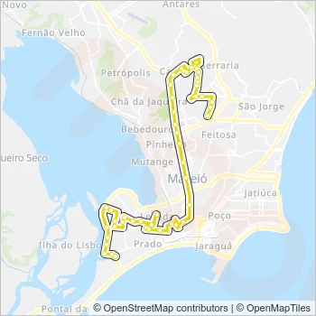 Rota da linha 0404: horários, paradas e mapas - Trapiche / Novo