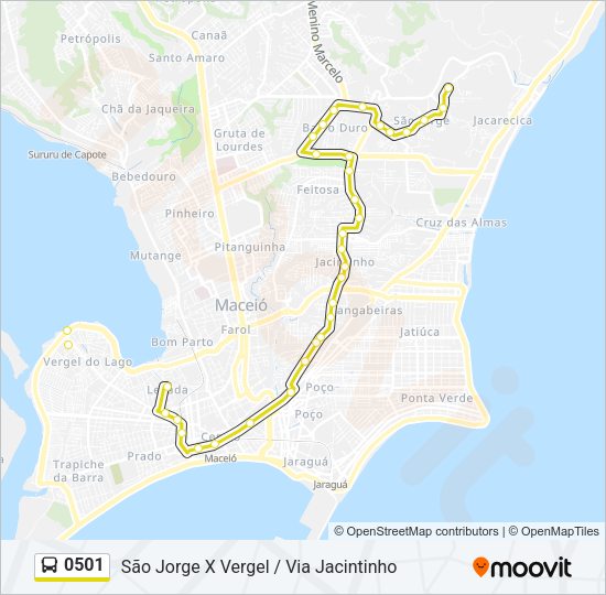 0501 Bus Line Map