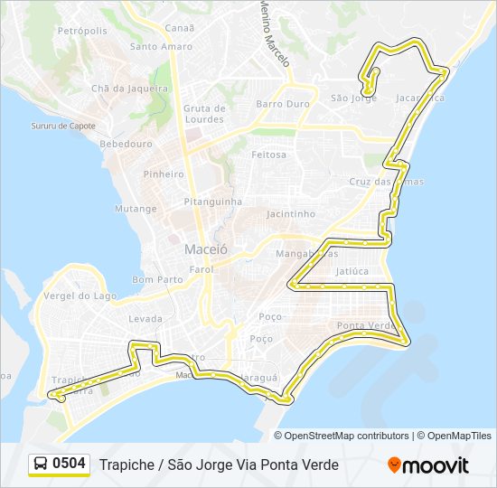 Mapa de 0504 de autobús