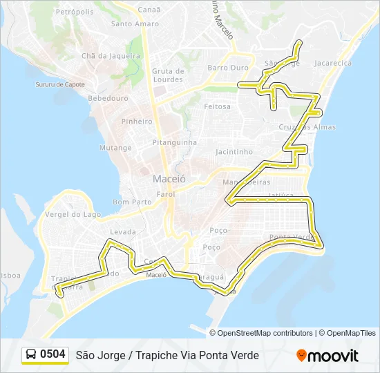0504 Bus Line Map